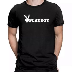 Playboy Bunny Black Graphic T Shirt